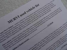 MURVI Camper Van Used Vehicle Sales List 2016. 7 Vehicles. By MURVI Direct.