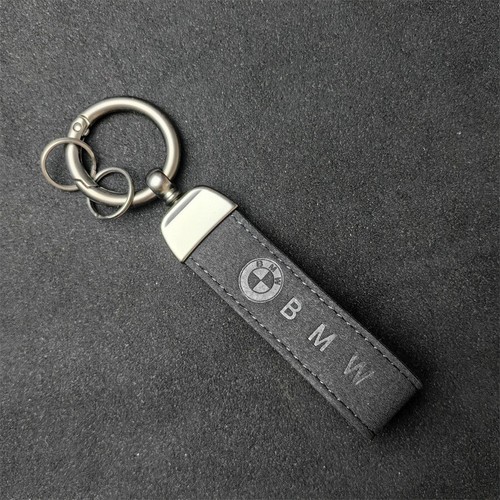 Luxury suede leather keychain - luxury,
