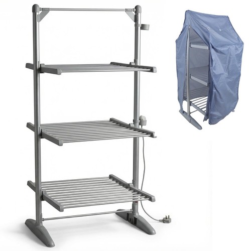 Tier heated clothes airer - heated,