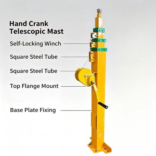 Hand crank telescopic - hand,