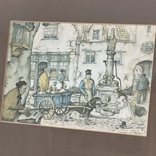 Anton pieck vintage framed - vintage,