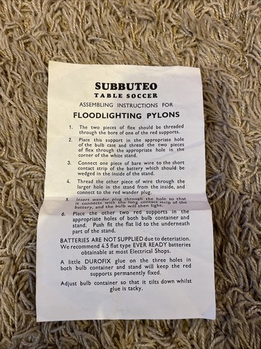 Vintage subbuteo table soccer - subbuteo,