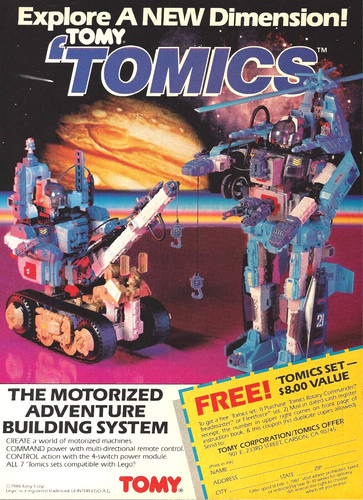 1986 tomy tomics - tomy,