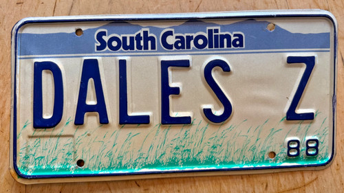 South carolina vanity license - vanity,