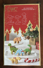 Dinosaurs 3D Christmas Cookie Cutter Set CWC Cook with Color NEW