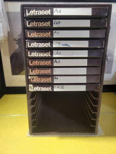 Letraset display box - letraset, 86