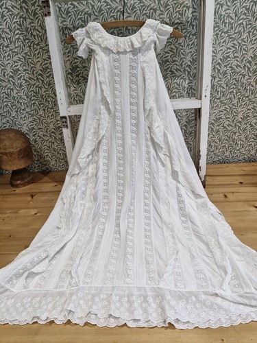 Antique christening gown - antique,