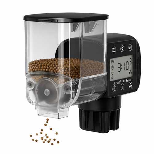 Automatic aquarium fish feeder - fish,