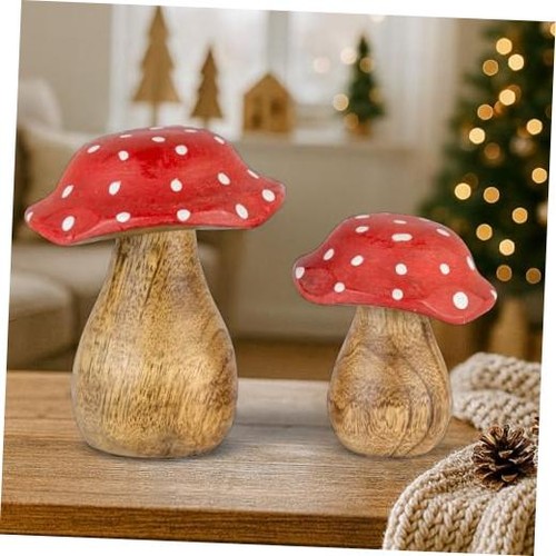 Wooden mushrooms set 2 - wooden, of