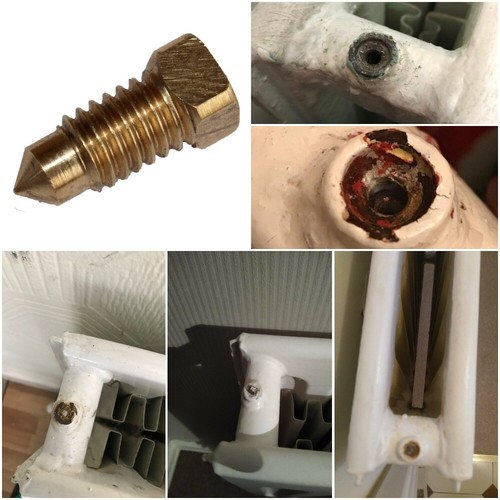 Radiator bleed screws top of - bleed,