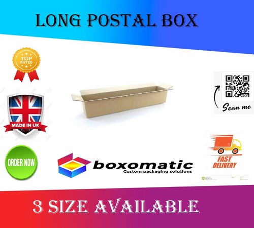Long white cardboard postal - long,