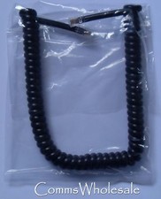 Landline Telephone Handset Modular Curly 30cm Coiled Cord Black