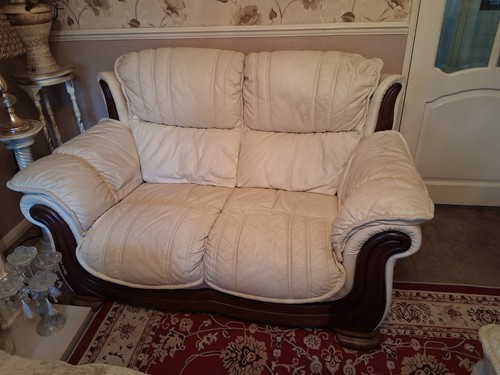 Cream leather seats - cream, 3+2