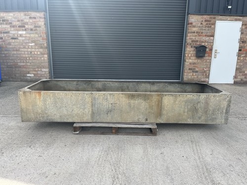 Large galvanised trough - galvanised,