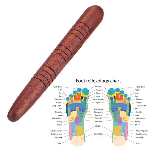 Massage stick tool wooden foot - massage,