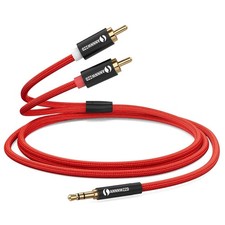 ANNNWZZD RCA to 3.5mm Audio Cable – Phono to Jack Lead for HiFi, Speaker, AMP UK