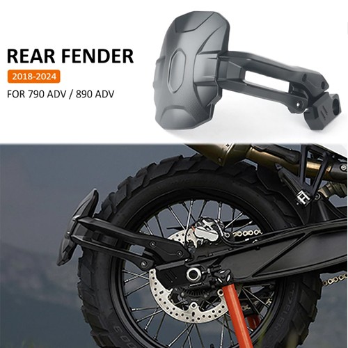 Motorcycle rear wheel hugger - rear,