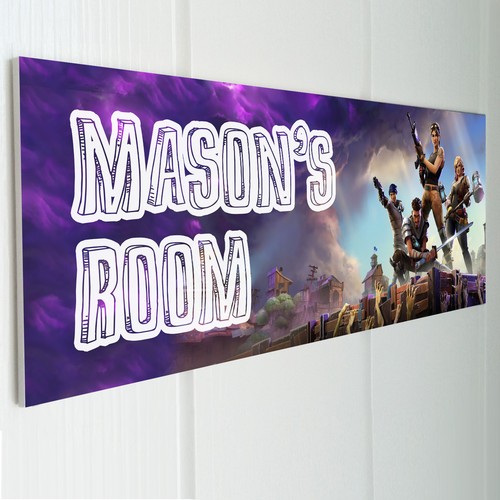 Fortnite personalised door - fortnite,