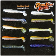 5 10 20 pcs Soft Lures 5.5cm Perch Drop Shot Pike Lure Fishing