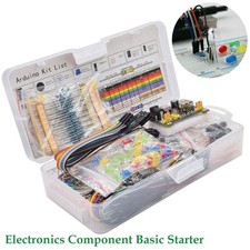 LED Buzzer Resistor Wires Breadboard Transistor Electronic Component Starter Kit