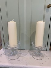 Emma Bridgewater Large Glass Candle Holders Unused 