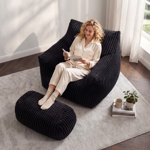Adults corduroy bean - bag, big