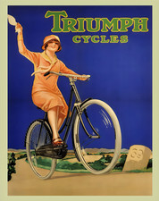 Triumph Cycles Poster Vintage
