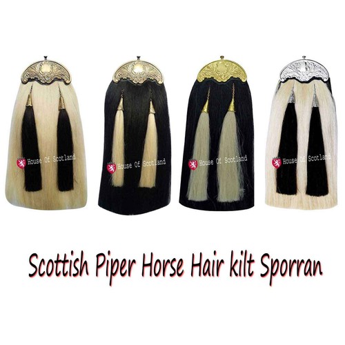 Leather kilt sporran with - leather,