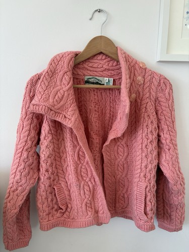 Aran crafts pink cable - aran, knit