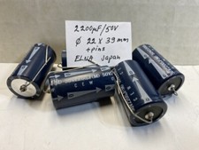 2200uF 50V ELNA Japan  ELKO axial capacitor. 