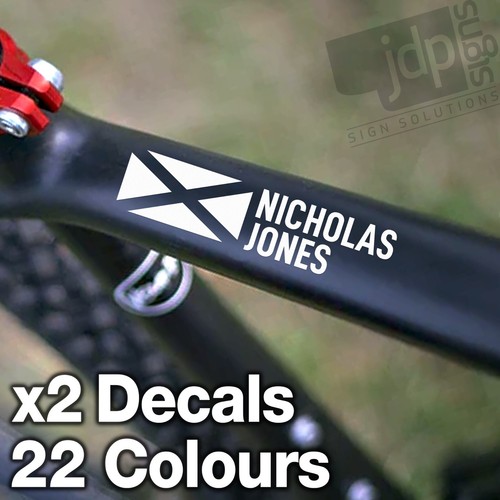 Personalised scottish flag - x2,