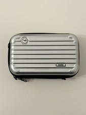 Rimowa Lufthansa First Class Travel Amenity Kit Case Toiletry Bag Silver New