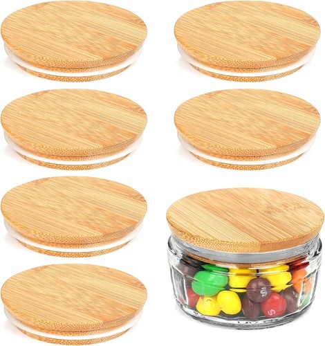 6pcs bamboo lids for gü - 6pcs, pots