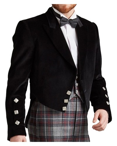Men scottish black - black, velvet