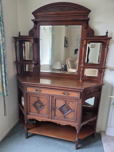 Victorian sideboard with - victorian,