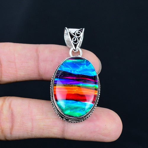Dichroic glass 925 sterling - glass,