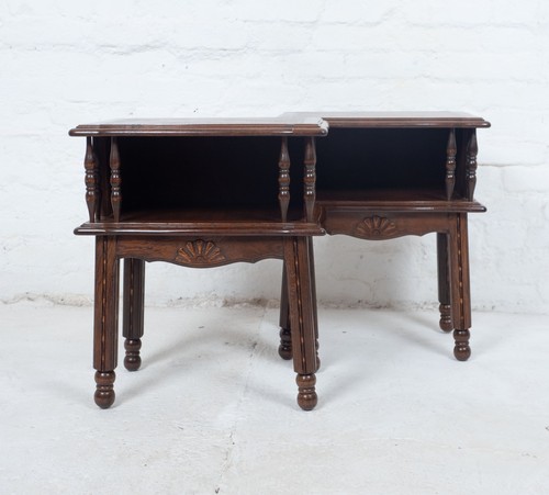 Pair vintage french oak - vintage,