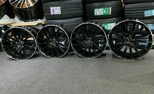 Ex Display 19" Mercedes Turbine Style Black Pol lip Alloys 8.5J/9.5J C/E-class
