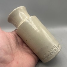 VICTORIAN STONEWARE BLACKING JAR BOTTLE W BERRY MANCHESTER & LONDON