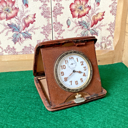 Antique travel clock day - antique, clock.