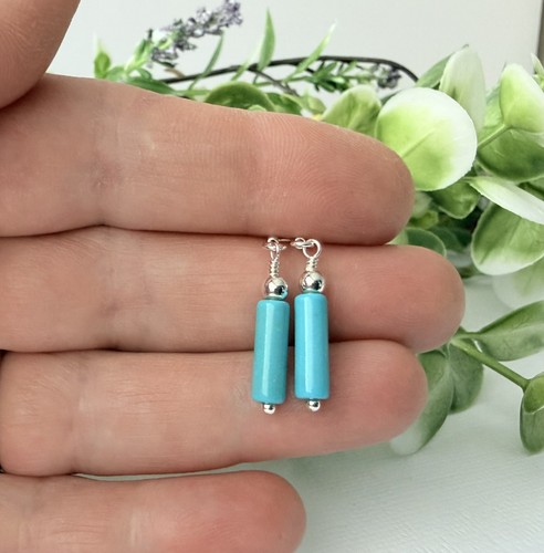 Little turquoise earrings 925 - turquoise,