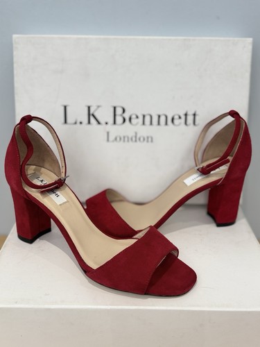 Bennett red leather suede - red,