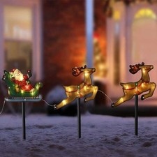 Christmas Santa Sleigh Lights