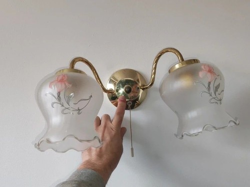 Vintage hand painted iris - vintage, hand-painted