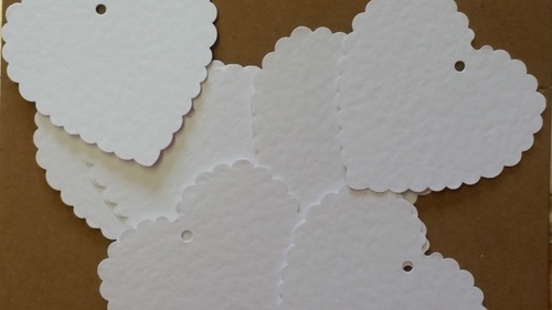 White ivory scalloped - 20,