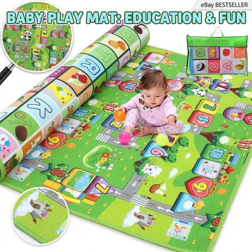 Crawling sided play mat - 2,