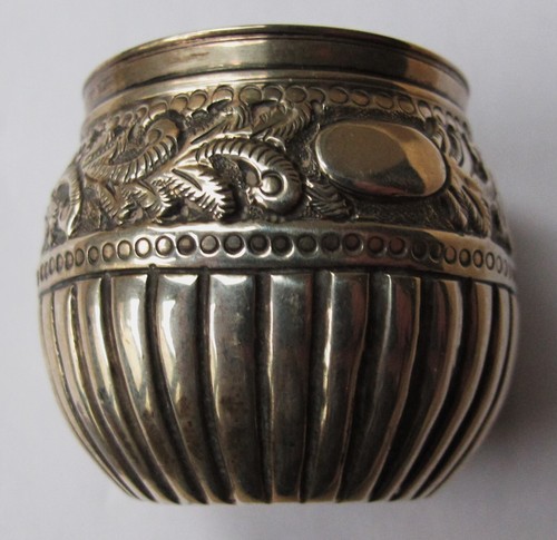 Antique silver 1886 beaker - 1886,