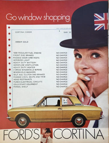 Print 1969 ford cortina 2 - print,