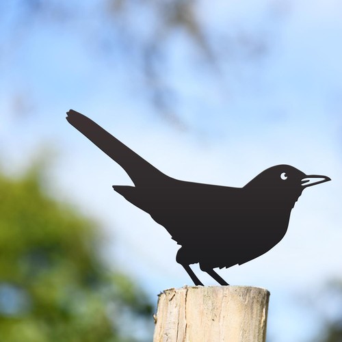 Steel blackbird fence topper - steel,