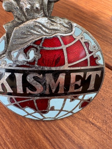Vintage enamel kismet - fate, car